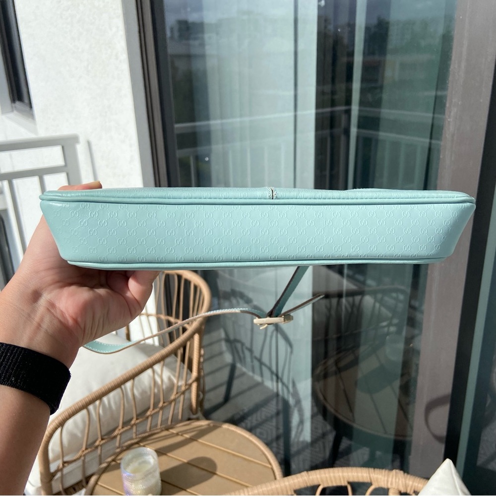 Blue Gucci Shoulder Bag Flawed* - Picture 6 of 15